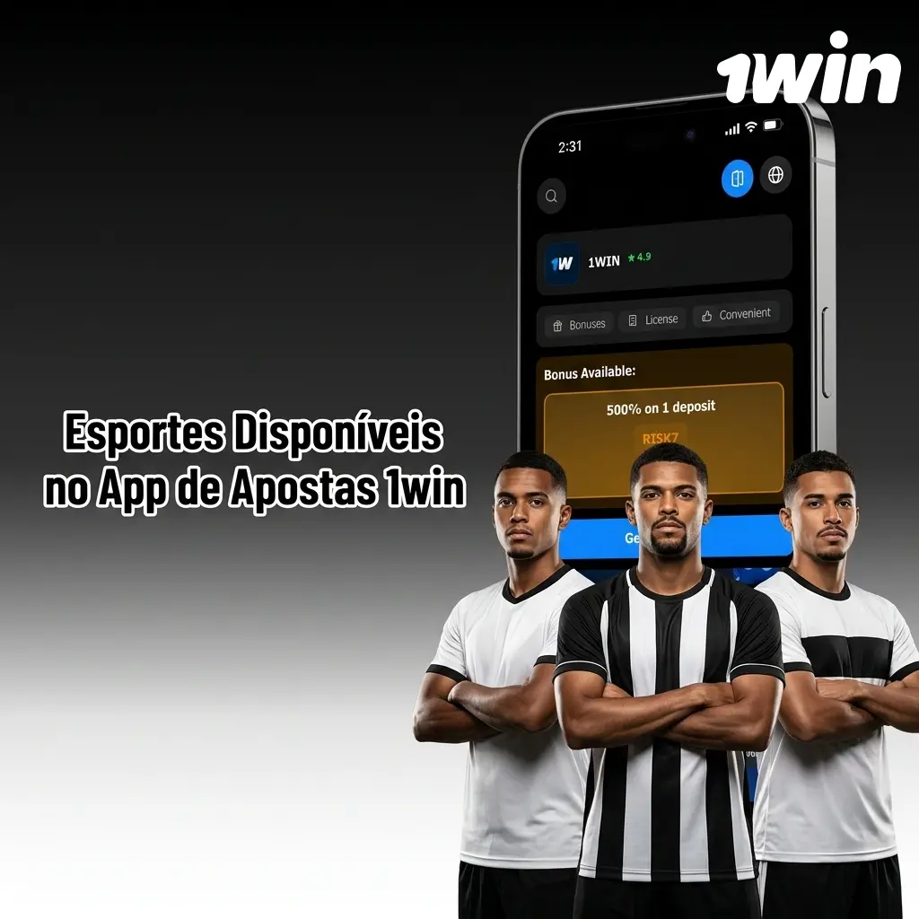 Esportes disponíveis no app de apostas 1win