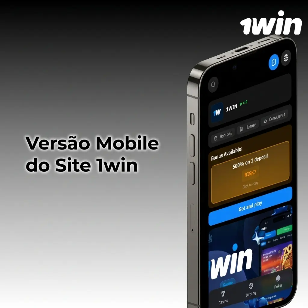 Versão Mobile do Site 1win