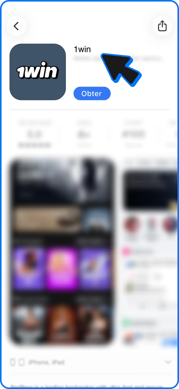 Abra a página da 1win na App Store para baixar o aplicativo Aviator no seu iOS.