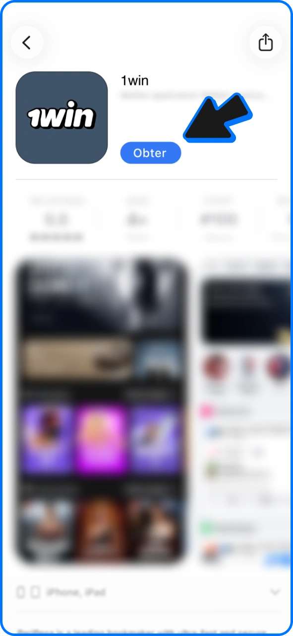 Baixe o aplicativo 1win Aviator no seu iOS.