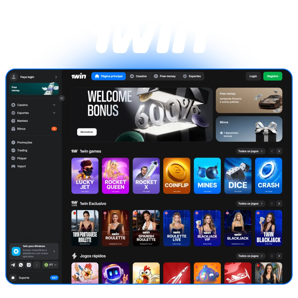 1win Brasil – Site Oficial de Apostas Esportivas e Cassino Online