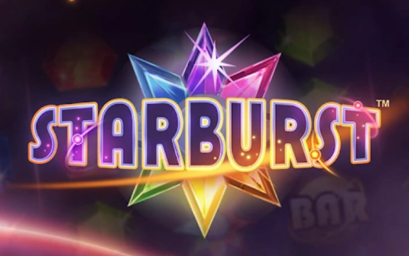 Busque combinações brilhantes no clássico slot Starburst no cassino 1win.